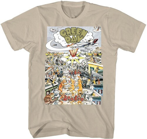 Green Day - Dookie Color Scene T-Shirt (Tan)