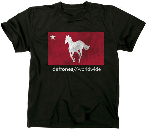 Deftones - Distressed Pony T-Shirt (Black)
