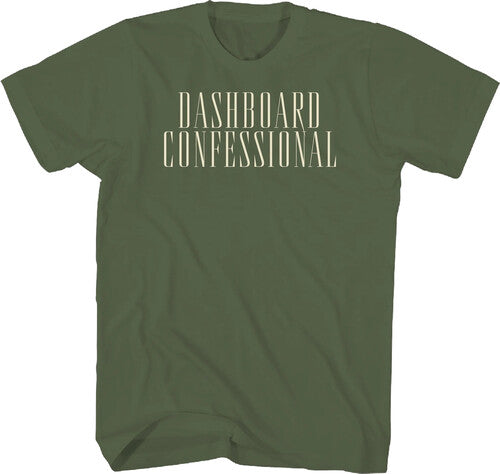 Dashboard Confessional - The Swiss Army Romance Track List T-Shirt (Military Green)