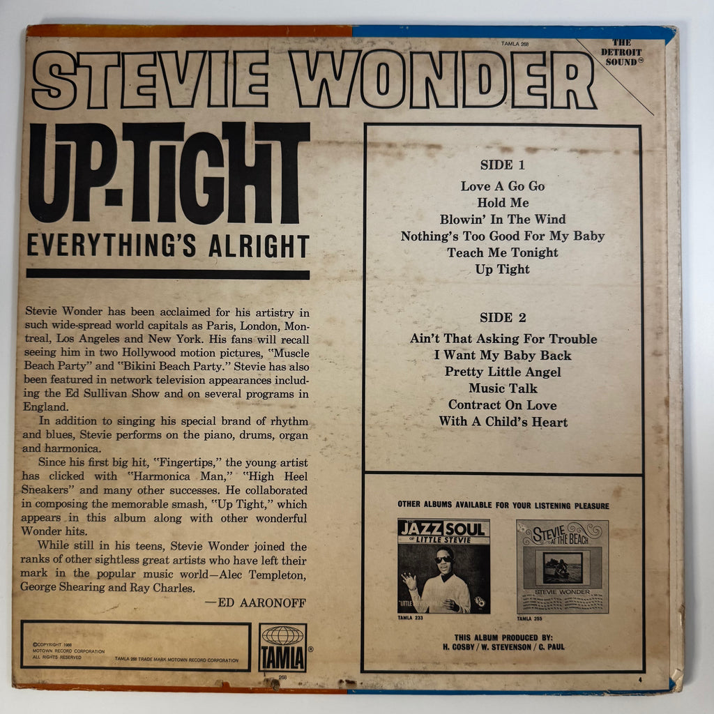 Stevie Wonder - Up-Tight Everything's Alright (1966)