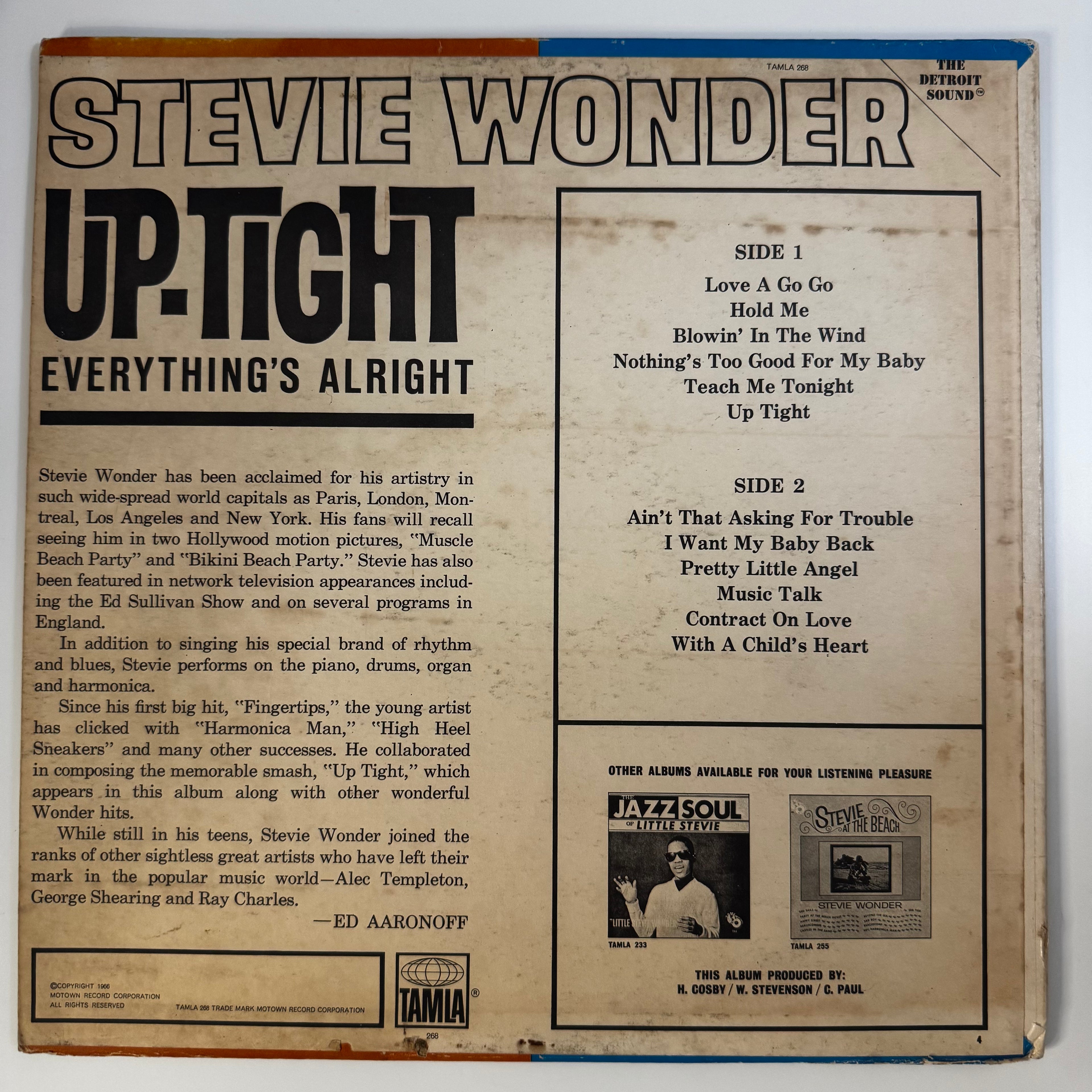 Stevie Wonder - Up-Tight Everything's Alright (1966)